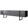 Hanah Home Soporte para TV Chrome Line Antracita y Negro